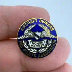 AOPA Aircraft Owners And Pilots Association Honor Member Lapel Hat Pin