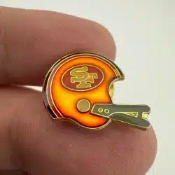 San Francisco 49ers Helmet Lapel Hat Pin - Unique Coloring