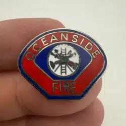 Oceanside Fire Department Lapel Hat Pin - Vintage? - California