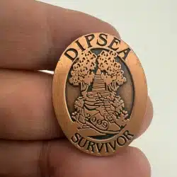2009 DIPSEA SURVIVOR Lapel Hat Pin - Trail Race Running