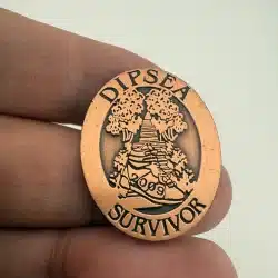 Alternative view of 2009 DIPSEA SURVIVOR Lapel Hat Pin - Trail Race Running
