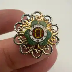 UPPEC UEP California Portuguese Fraternal Benefit Society Union Brooch Pin
