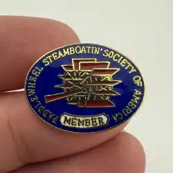 Paddlewheel Steamboatin’ Society Of America Member Pin Brooch