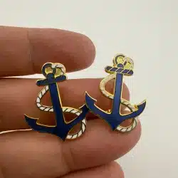 Set of 2 Nautical Anchor Brooches *read full description*