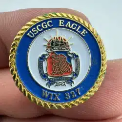 USCGC Eagle WIX 327 United States Coast Guard Lapel Pin *corrosion*