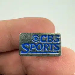 CBS Sports Logo Lapel Hat Pin *paint wear / age*