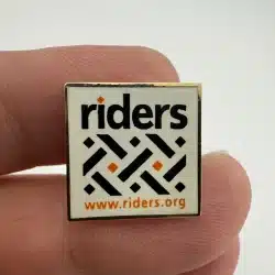 Riders For Health Logo Lapel Hat Pin