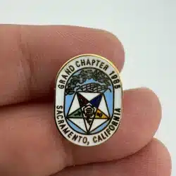 OES Order of the Eastern Star Grand Chapter 1985 Sacramento California Pin