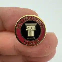 San Francisco Forum Established 1975 Lapel Hat Pin *used*