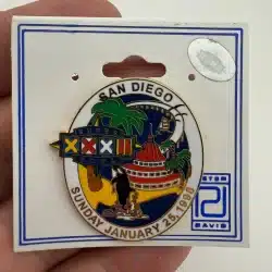 Super Bowl XXXII Pin Packers vs Broncos San Diego Pin by Peter David