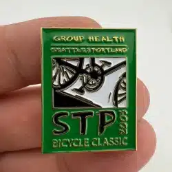 2003 Seattle To Portland STP Lapel Hat Pin - Bicycle Classic - Rare