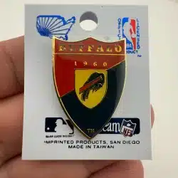 Buffalo Bills 1960 Crest Shaped Lapel Hat Pin by Imprinted Products 1993