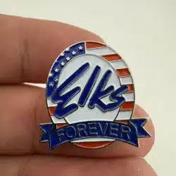 BPOE Elks Forever Patriotic Flag Pin
