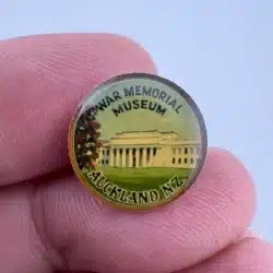 Auckland War Memorial Museum New Zealand Pin *scratch marks on top*