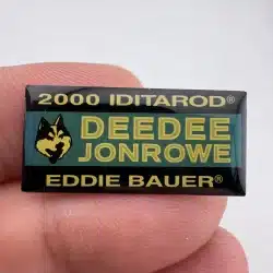 2000 Iditarod Trail Sled Dog Race DeeDee Jonrowe Eddie Bauer Pin - Alaska