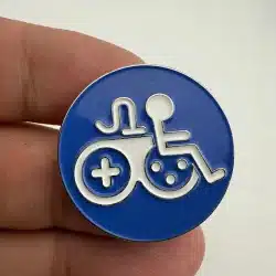 Game Accessibility Information Symbol Pin