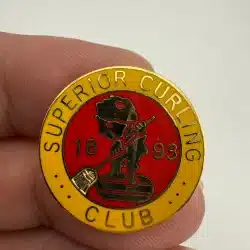 Superior Curling Club Pin - Established 1893 in Superior Wisconsin