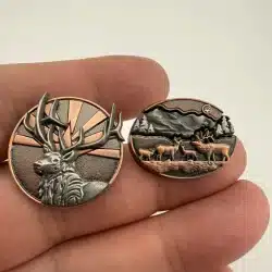 AEA Arizona Elks Association 2023-2024 President and First Lady Pin Set