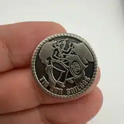 US NAVY TIN CAN SAILORS LAPEL HAT PIN