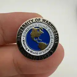 UW University Of Washington Philanthropist Combined Fund Drive Pin - No Year