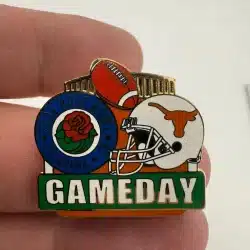 2006 ROSE BOWL GAME FOOTBALL PIN - TEXAS LONGHORNS GAMEDAY PIN
