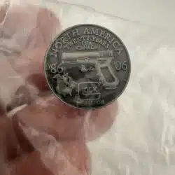 1986-2006 Glock Perfection Twenty Years USA Canada Lapel Pin - Promo Item