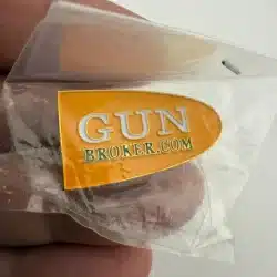 Orange Gunbroker.com Gun Broker Lapel Hat Pin - Shot Show Promo Item