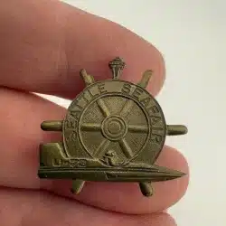 Seattle Seafair Vintage Metal Pin Space Needle Hydroplane EJ Towle Company