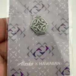 Alaska Airlines X Hawaiian Airlines Merger Employee Lapel Hat Pin - RARE HTF