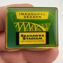 Seahawks Stadium And Exhibition Center Inaugural Season Pin *marks*