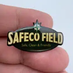 Safeco Field Safe, Clean & Friendly Collectible Enamel Lapel Pin - Mariners Logo