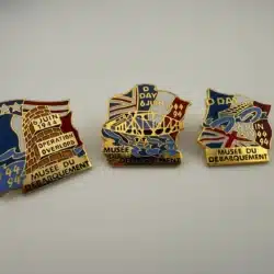 June 6th 1944 - 1994 D Day Muse Du Debarquement Pin Set