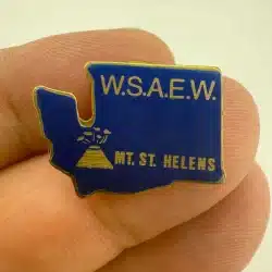 IBEW WSAEW Washington State Association of Electrical Workers Mt. St. Helens Pin