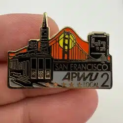 San Francisco APWU American Postal Workers Union Local 2 City Skyline Pin