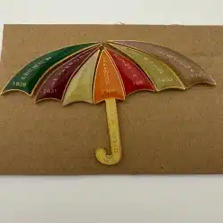 Vintage BPOE Puget Sound Washington Elks Umbrella 7 Pin Set *read description