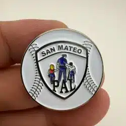 San Mateo California PAL Police Activities League Baseball Pin