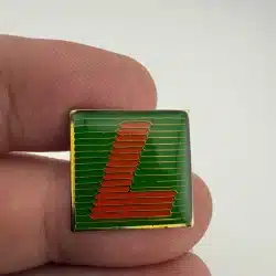 Vintage 1986 California State Lottery L Logo Pin