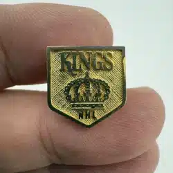 LA Los Angeles Kings Crown Shield Logo Pin *paint chipping*