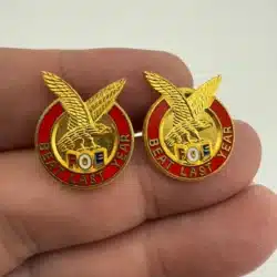 2 FOE Fraternal Order Of Eagles Beat Last Year Pins