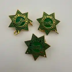 Lawman 1000 Motorcycle Run Pins - With and without ladder hoops