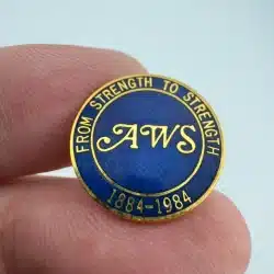 Annie Wright Schools Seminary AWS Lapel Pin From Strength To Strength 1884 -1984