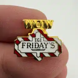 T.G.I. TGI Friday's WOW Tie Tack Pin