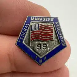 1999 FMA Federal Managers' Association Pin with Flag