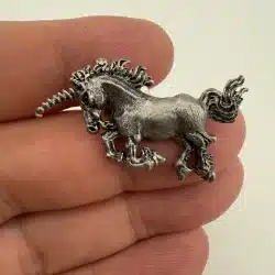 Vintage Silver Tone Unicorn Tie Tac Pin - Ohare