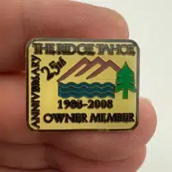 The Ridge Tahoe 1983-2008 Owner Member Pin - 25th Anniversary *scratches/yellow*