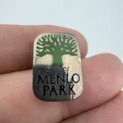 City of Menlo Park, California Lapel Hat Pin *discolored*