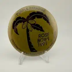 1991 University Of Washington Alumni Association Rose Bowl 3" Pinback Button
