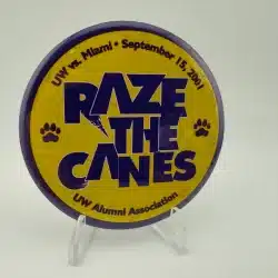 2001 University Of Washington Alumni Association Raze The Canes 3" Button