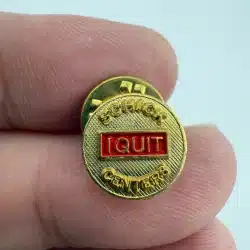 Schick Centers I Quit Lapel Hat Pin