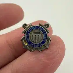 United States Coast Guard Reserve Sterling Screwback Pin